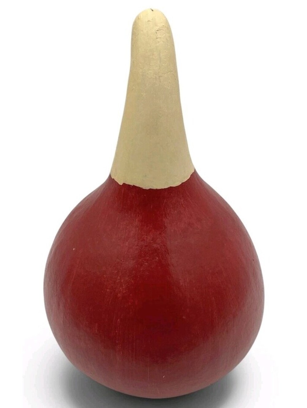 Hand Painted Santa Bottle Gourd Primitive Folk Art Christmas Decor Handmade - Picture 2 of 8